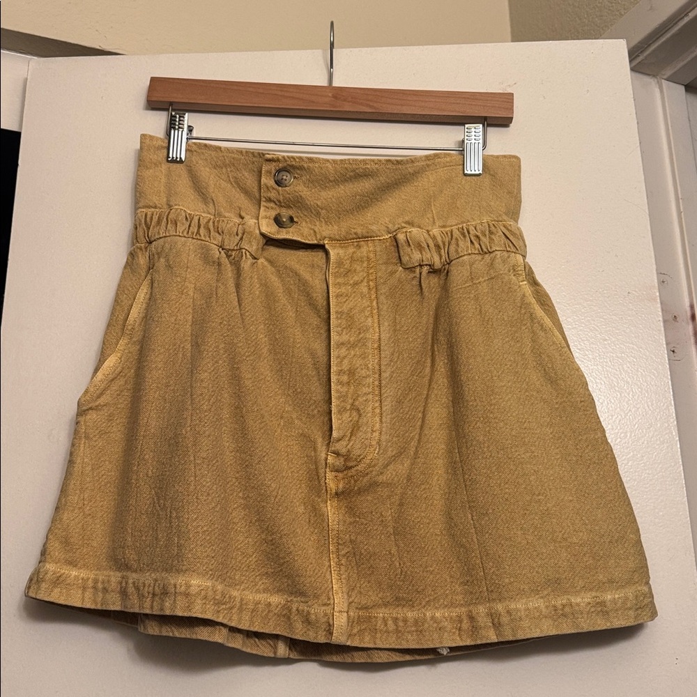 Free People paperbag waist denim skirt - size XS